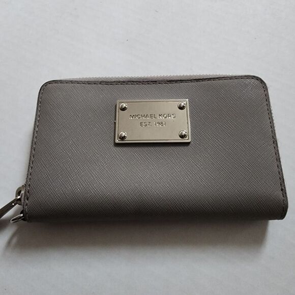 Michael Kors Gray Wristlet Wallet - Picture 1 of 5